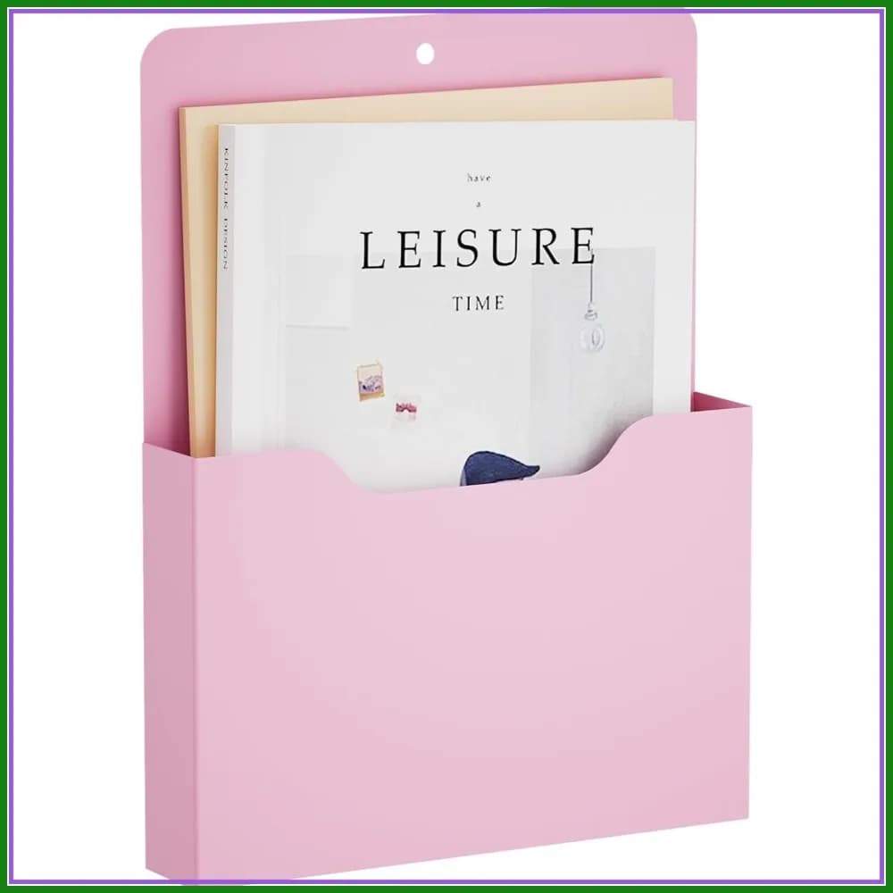 Portadocumenti Magnetico - Organizzatore per Quaderni, Agende, Lettere (Rosa)
