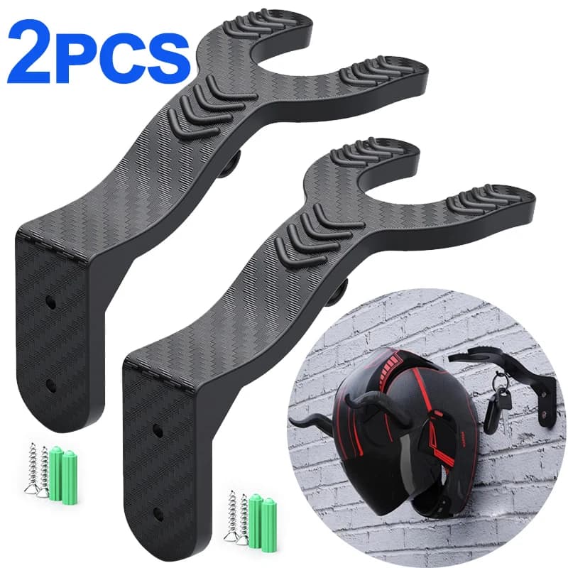 1/5pcs Motorcycle Helmet Hook Racks Luggage Clothes Jacket Holders Kitchen Cabinet Shelf Wall Mount Hooks Multipurpose Organizer