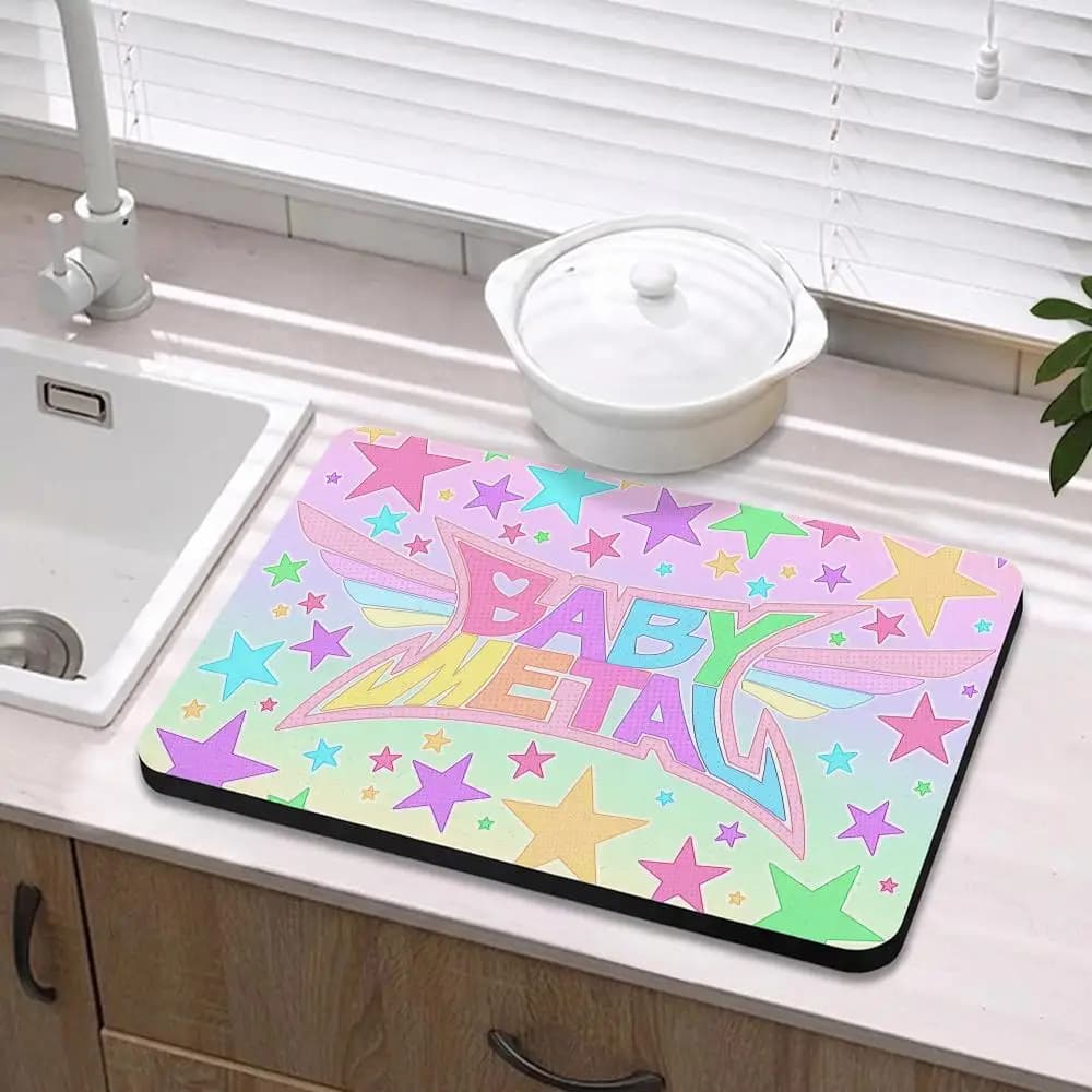 Ecological Mat in Diatomite Antibacterial and Antiodore for Kitchen and Bathroom, Brand B-Babymetal