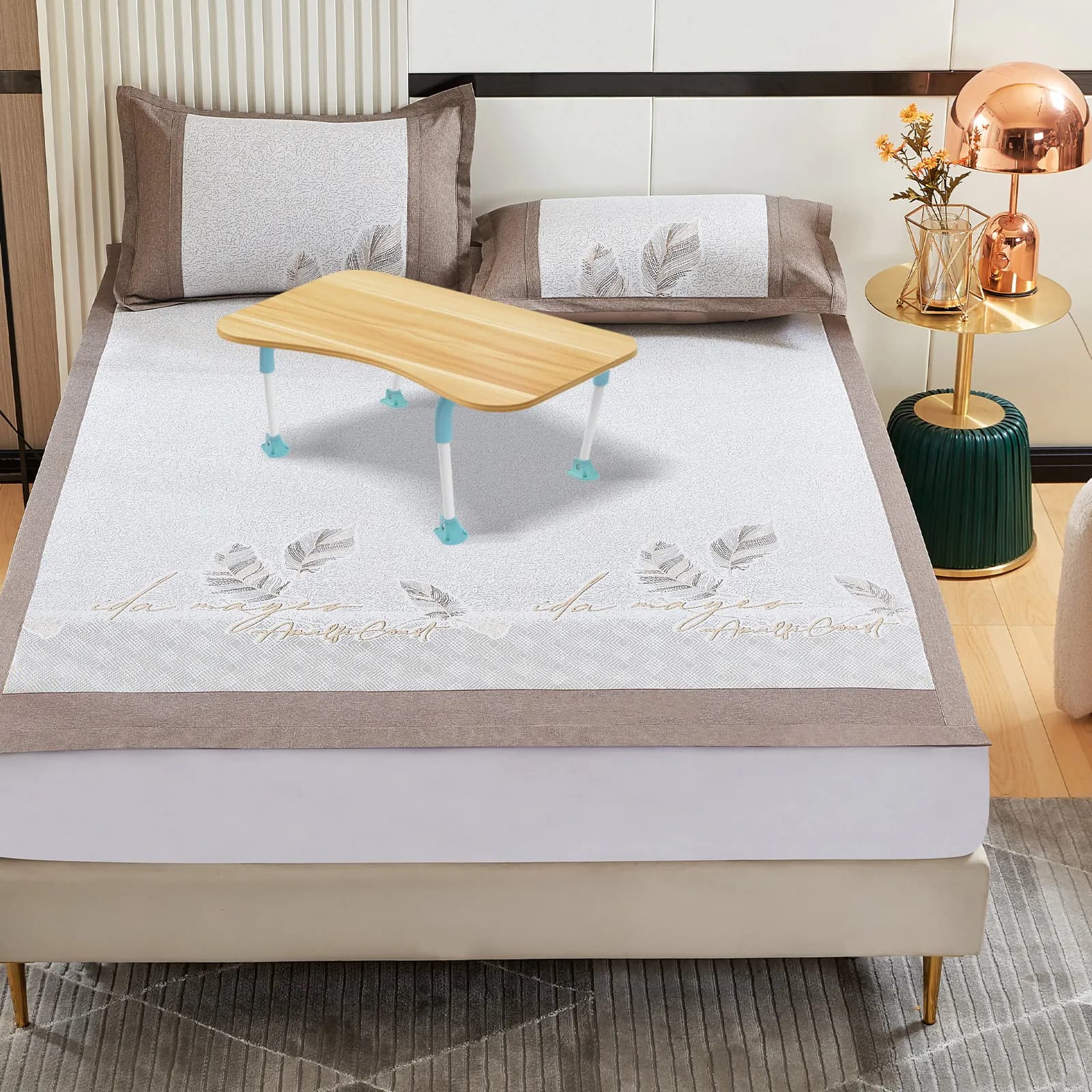 2 Pezzi Gambe Pieghevoli a U in Ferro per Tavolo, Gambe Pieghevoli per Mobili, per Tavolo da Studio, Letto, Scrivania per Laptop, Supporto Pieghevole Resistente