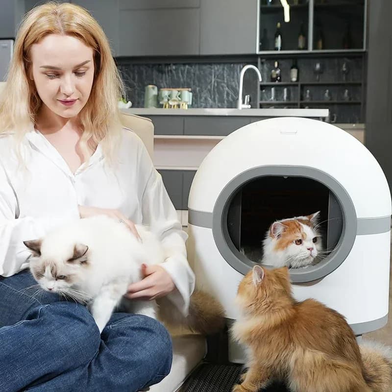 -New Design Extra Large Automatic Cat Toilet Box Clean App Control Multiple Intelligent Smart Self Cleaning Litter Box For Cats