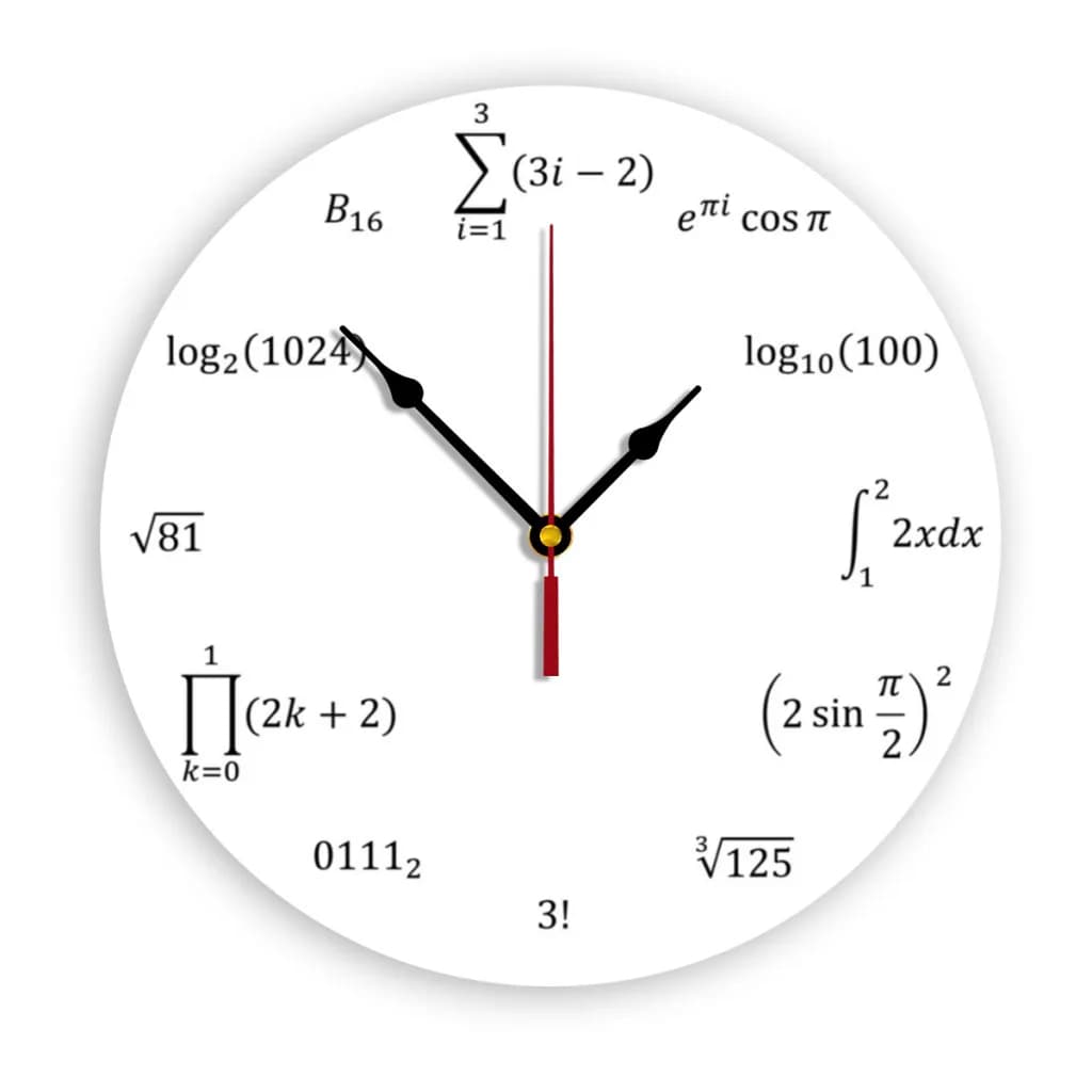 Modern simple and wall clock for study, bedroom, living room, bathroom