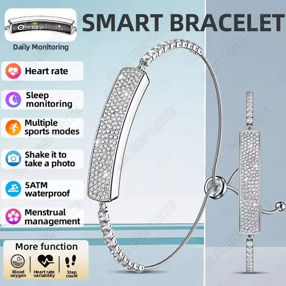 2026 Ladies Smart Bracelet Bluetooth Connection Waterproof Women's Health Heart Rate Sleep Monitoring Sports Smart Watch HW12