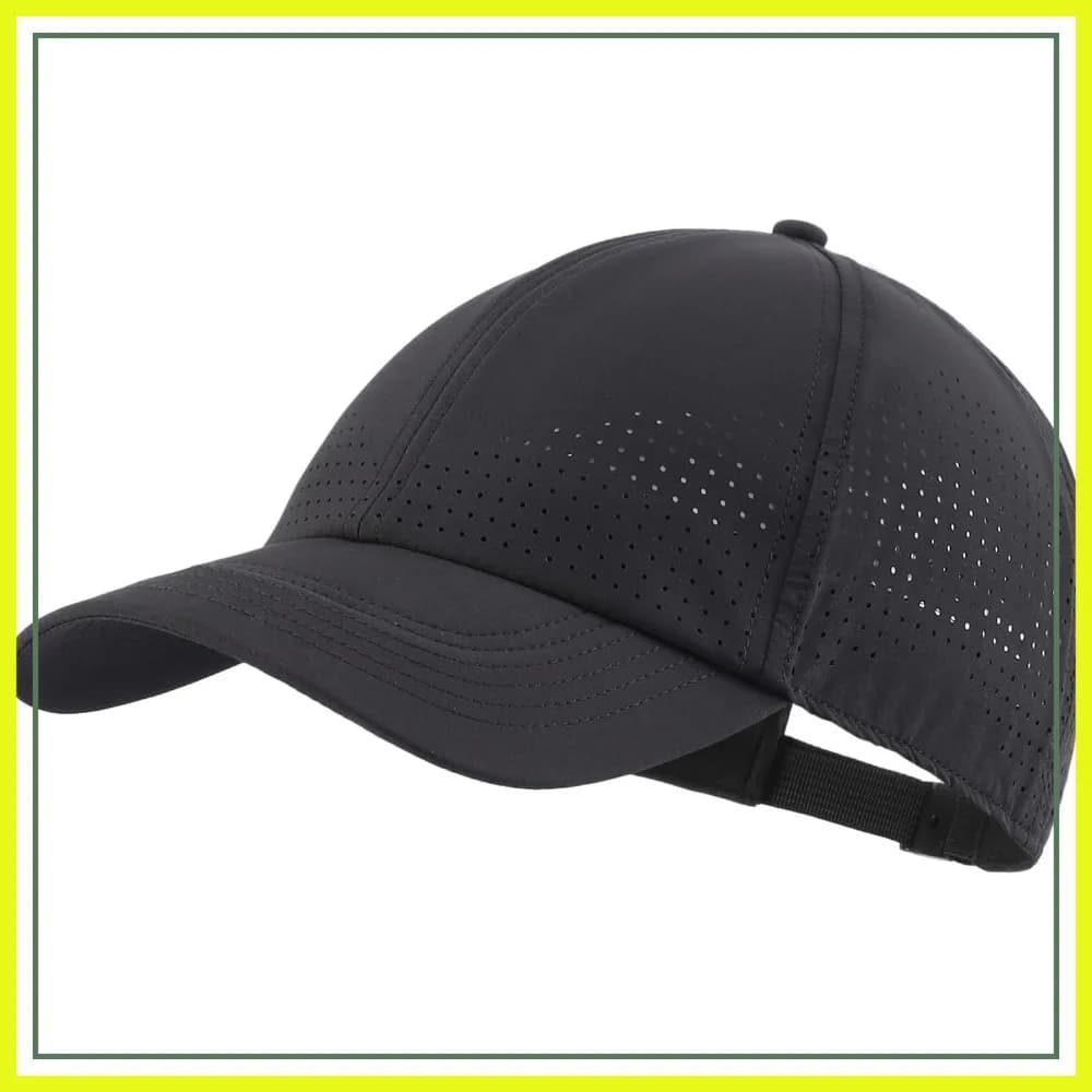 Cappello da Sole UPF50+ per Uomo e Donna, Cappellino da Baseball ad Asciugatura Rapida, Cappello Sportivo Regolabile per Corsa, Golf, Escursionismo