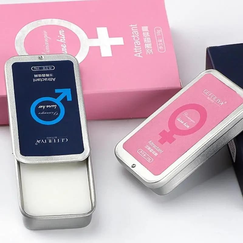 Pheromone Perfume Solid Balm for Men Women Solid Compact Tin Long Lasting Fragrance Deodorant For Dating Portable Deodorant