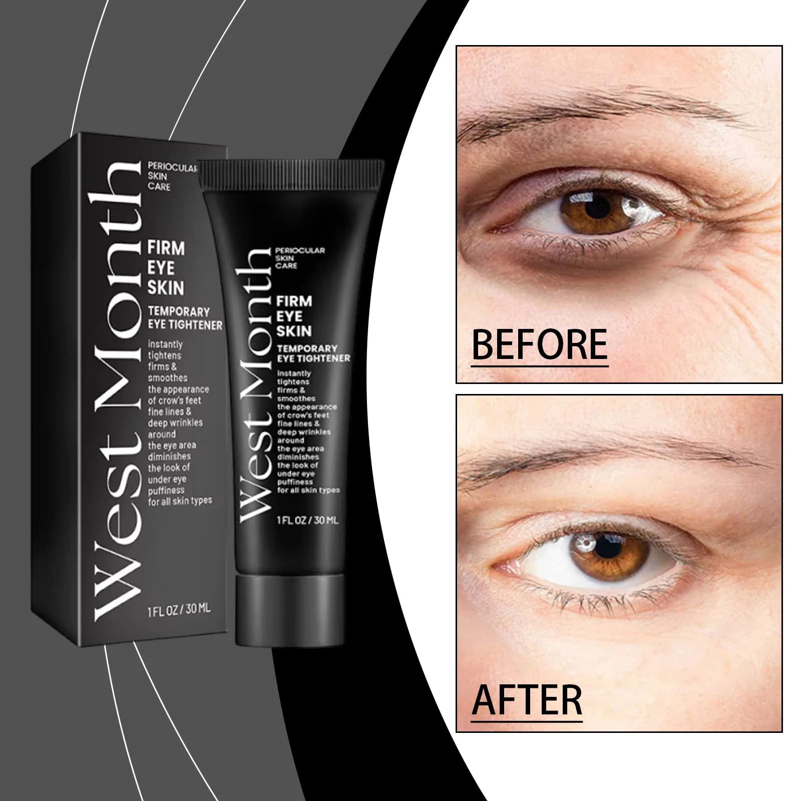 Instant Firming Eye Cream Remove Eye Bags Puffiness Tighten Eyes Around Skin Fade Dark Circles Brighten Eye Massage Care Product
