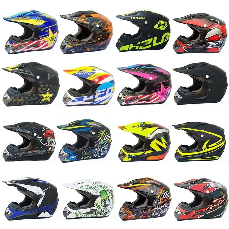Kirim 3 Buah Hadiah Helm Sepeda Motor Helm Off-Road Sepeda Downhill AM DH Cross Helm Capacete Motocross Casco moto