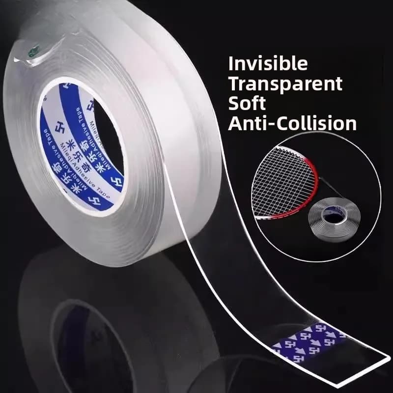 Transparent Protective Film for Head Tennis Racket, Anti-Collection, Full Protection of Frame for Corda Racchetta
