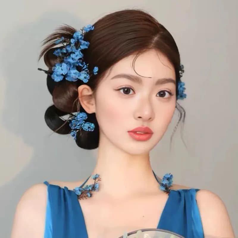 Mori luce di lusso matrimonio nuziale mattina veste accessori per capelli avanzati uscire super fata sogno fiore set nuova testa.