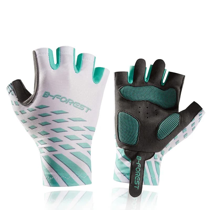 Guanti da ciclismo mezze dita per esterni Guanti da fitness in silicone antiscivolo per assorbimento degli urti Guanti sportivi sottili resistenti all'usura traspiranti
