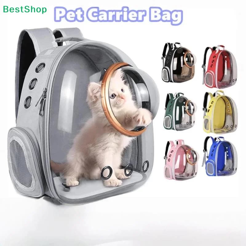 ♬Portable Cat Bag Pet Carrier Bag Large Capacity Dog Carrier Travel Dual-Shoulder Backpack Breathable SpaceBackpack For Cat