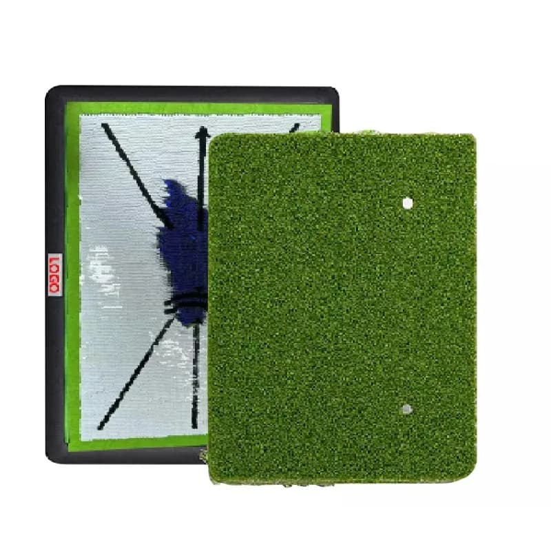 Tappetino per colpo 3 in 1 Suola in gomma antiscivolo Tappetino per altalena da golf Tampone per test per palline da golf Allenamento da golf