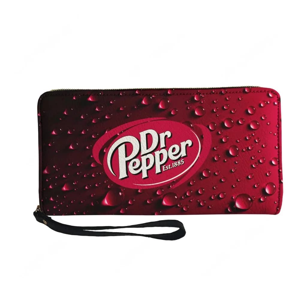 Personalized D-DR Sprunki P-Pepper Wallet for Men and Women with Hinge, Long Wallets with Double Print, Portable Gift Bag