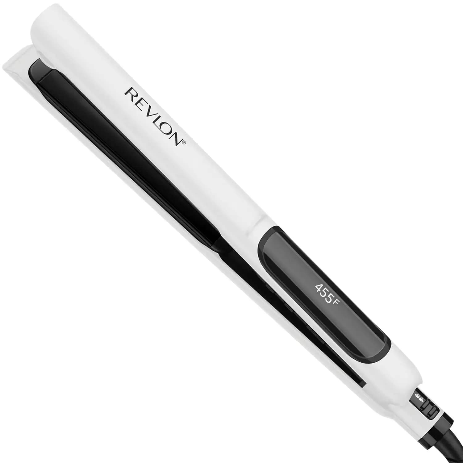 Digital hair plate with ceramic plates for long-lasting control of glitter and frizz effect, adjustable heat settings