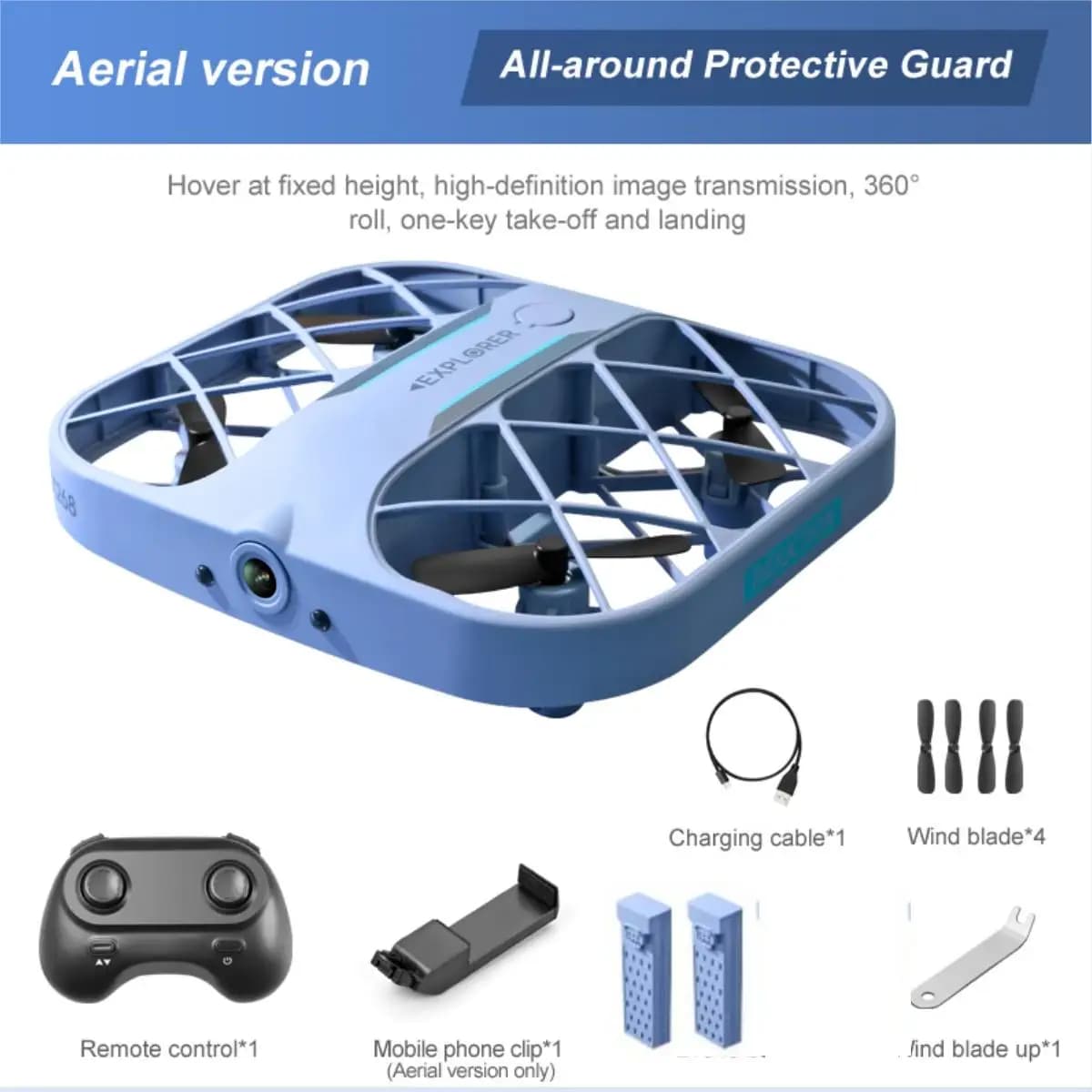 JJRC H107 RC Drone 1/2 Batteria 4K 8K FPV Drone di Controllo Remoto con Macchina Fotografica RC Elicottero Aereo RC Quadcopter Regalo Giocattoli per I Bambini