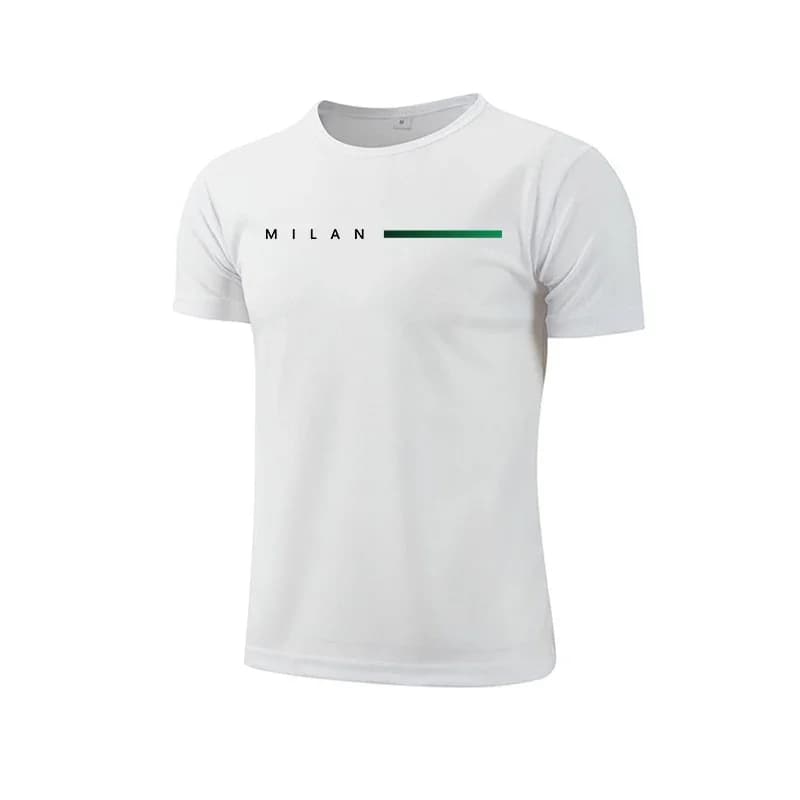 Men T-shirt Print Casual Exercise Tops Outdoor Jogging Cycling Clothing Summer Quick-Drying Mesh Tees Fashion Running Sportswear