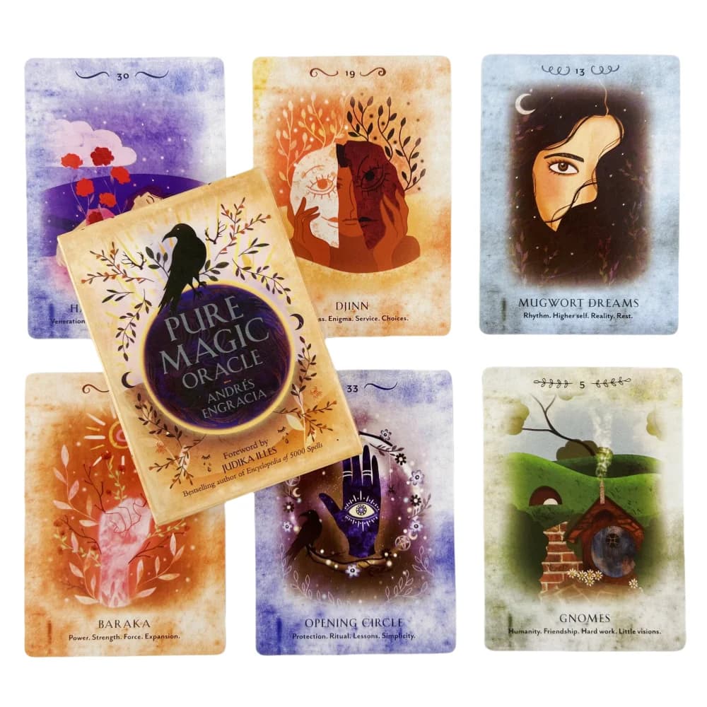 Carte Oracolo Pure Magic: un mazzo di 36 carte in inglese per divinazione, giochi da tavolo e carte da gioco