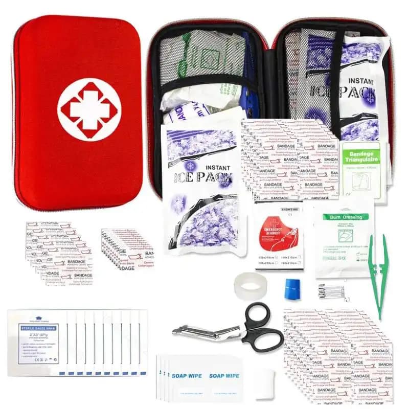 Kit di pronto soccorso borsa medica portatile di emergenza completa compatta custodia rigida in EVA Versatile per avventure all'aria aperta escursionismo in bicicletta