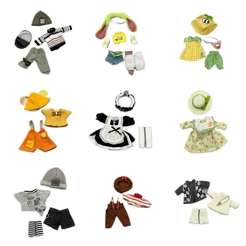 Doll Clothes Are Suitable for 16-17cm Doll BJD 1/8,1/12 Ratio OB11YMY GSC Can Be Worn DIY Toy's Accessories(No Doll)