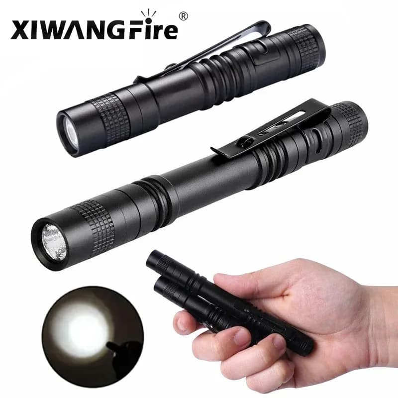 Mini LED Torcia da pesca da campeggio Penna leggera Mini Torcia tattica a led portatile per il dentista per l'escursionismo Torcia edc Lanterna