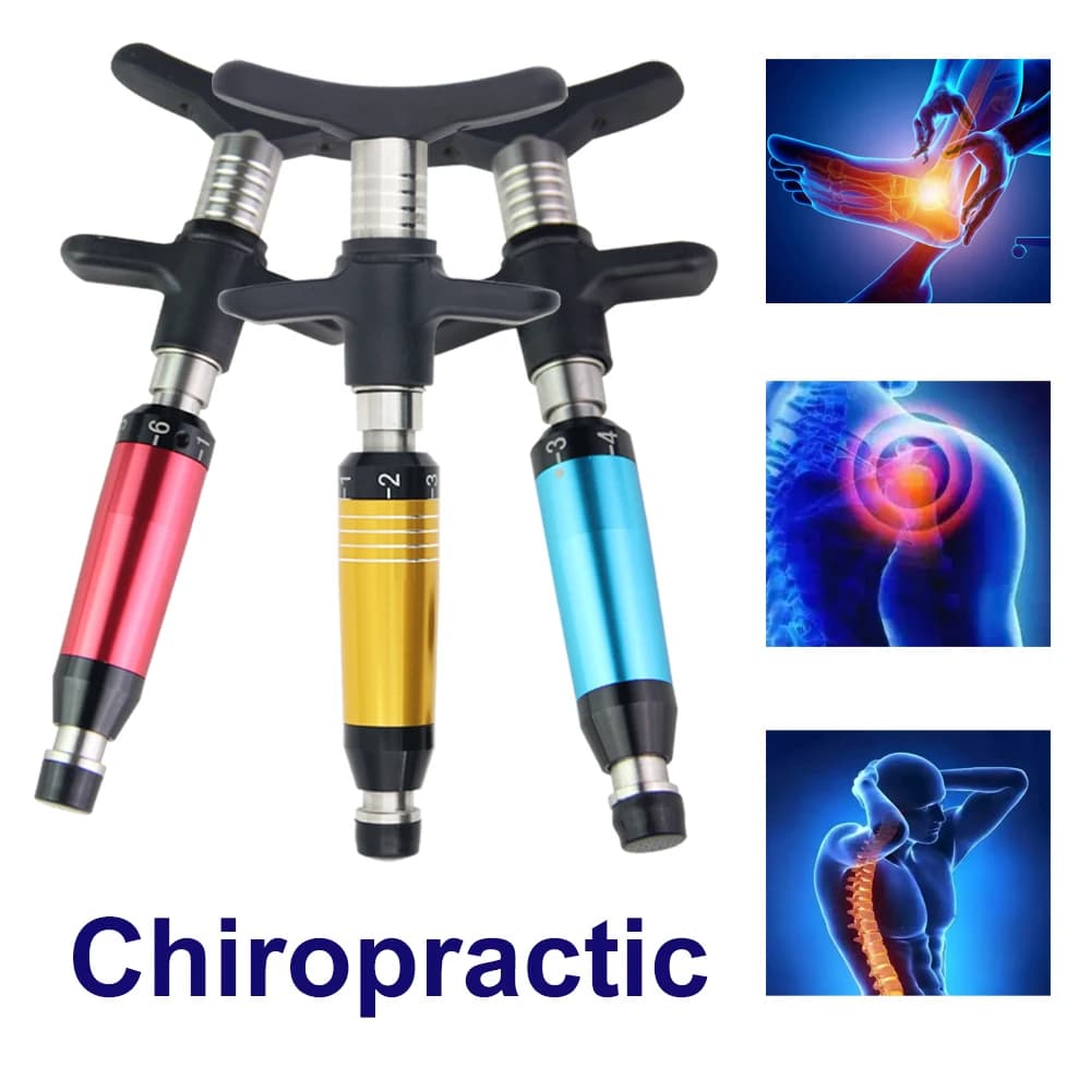 300N Chiropractic Adjusting Tool 6 Levels Mechanic Therapy Adjust Vertebration Tool Health Care Massager Manual Gun Set