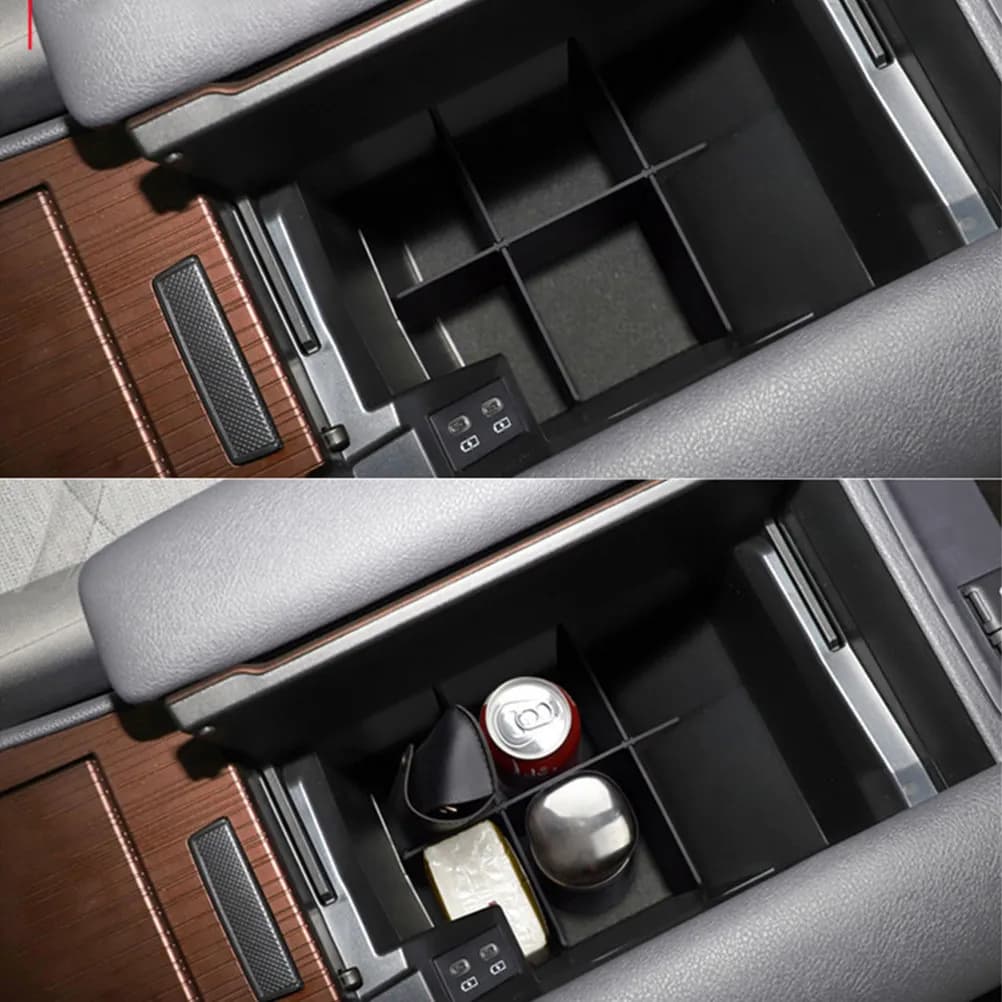 Divisorio per Vano Portaoggetti Auto in ABS Premium per Organizzatore Console Centrale Auto 2021, Design Robusto e Resistente agli Urti