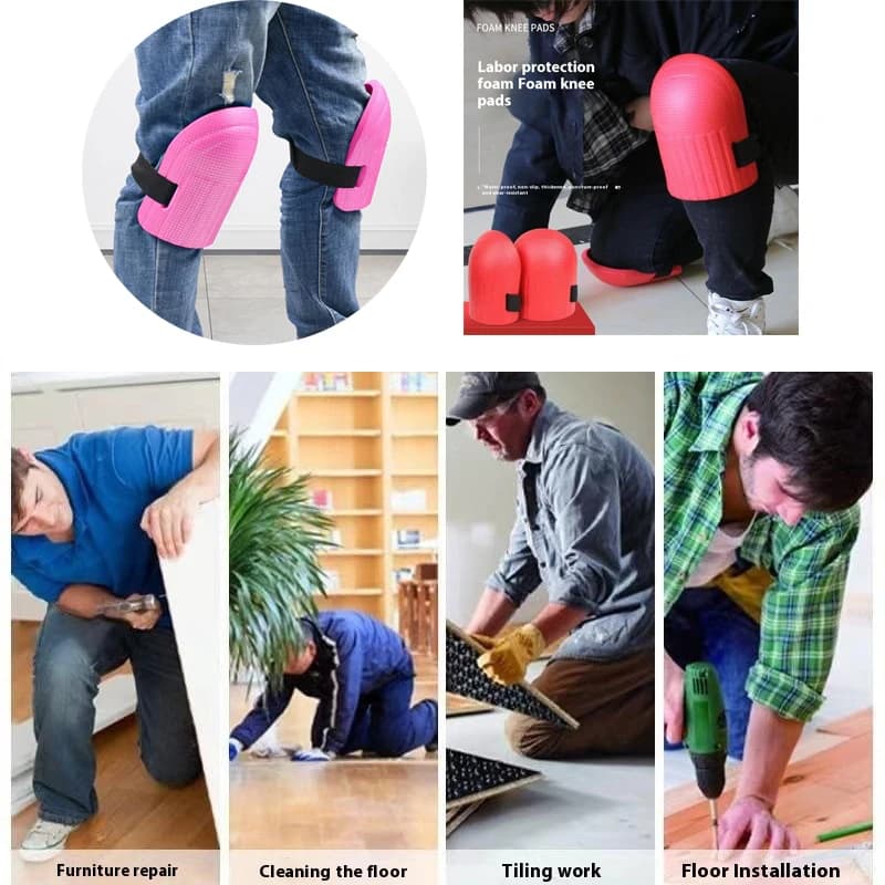 1 paio di ginocchiere integrate per lavoratori di fango di piastrelle da lavoro lungo pavimento di mattoni ginocchiere di protezione artefatti ispessimento dell'umidità