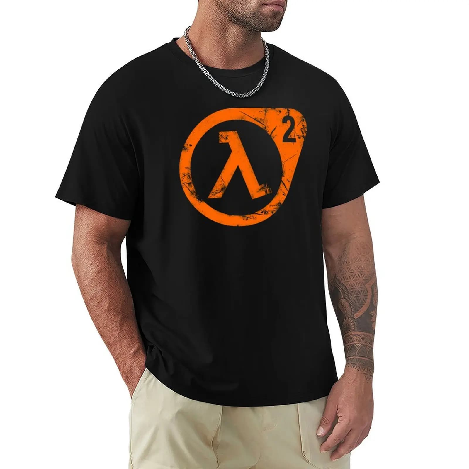 HL2 Orange T-Shirt Daily Wear Print T-Shirt