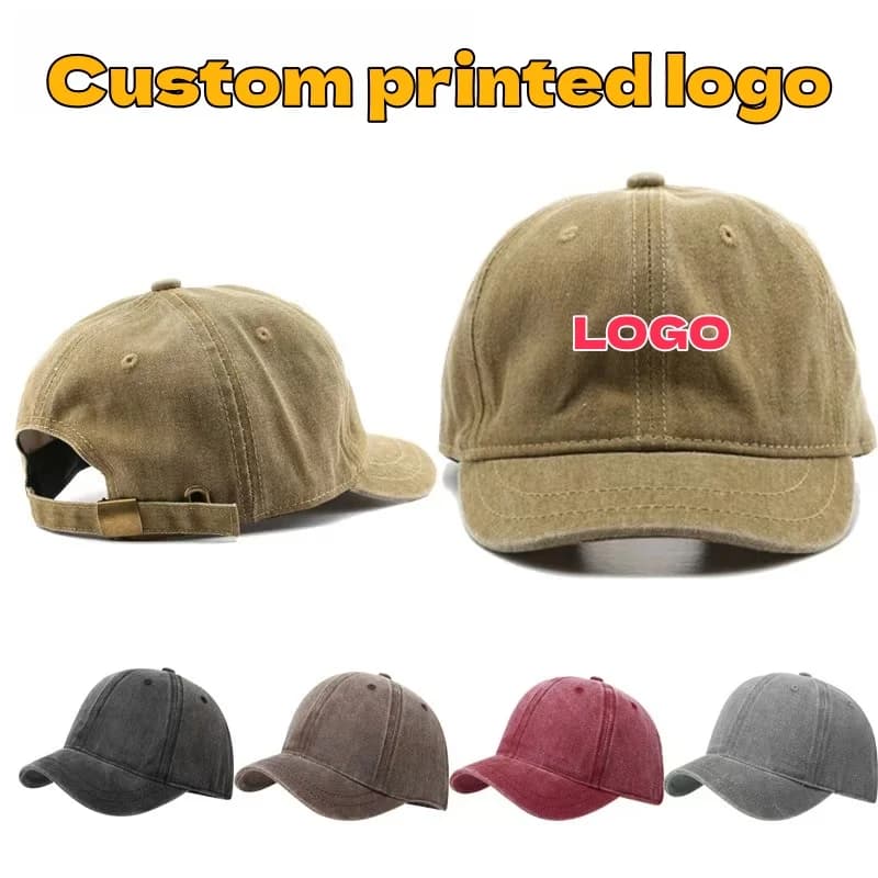 Cappellini da baseball in cotone con logo personalizzato, modello Seasons Fashion a tesa corta, per uomo e donna, stile Dad Hat regolabile, modello Trucker.