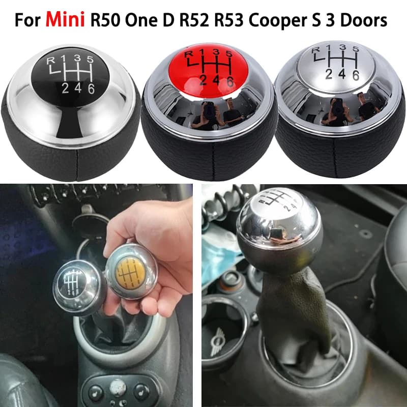 5/6 Velocità Auto Pomello Del Cambio Leva Del Cambio Sfera A Mano Per Mini R50 Uno D R52 R53 Cooper S 3 Porte 2001 2002 2003 2004 2005-2008