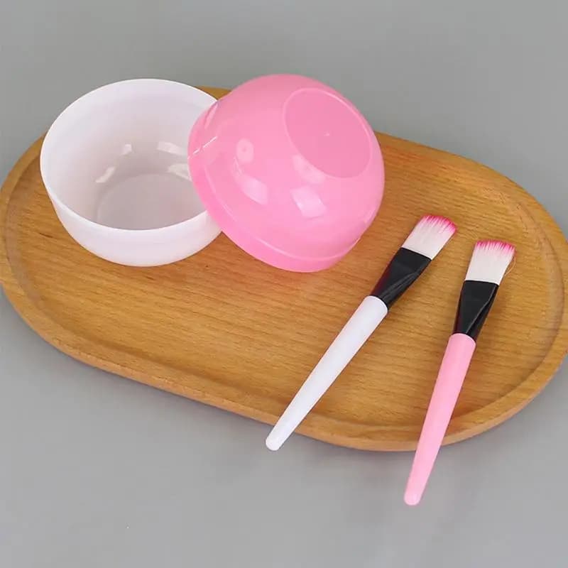 Set di Ciotole per Maschere, Applicatore per Maschere Facciali, Strumento per Mescolare e Misurare, Utensili in Gomma per Trucco e Trattamenti Viso