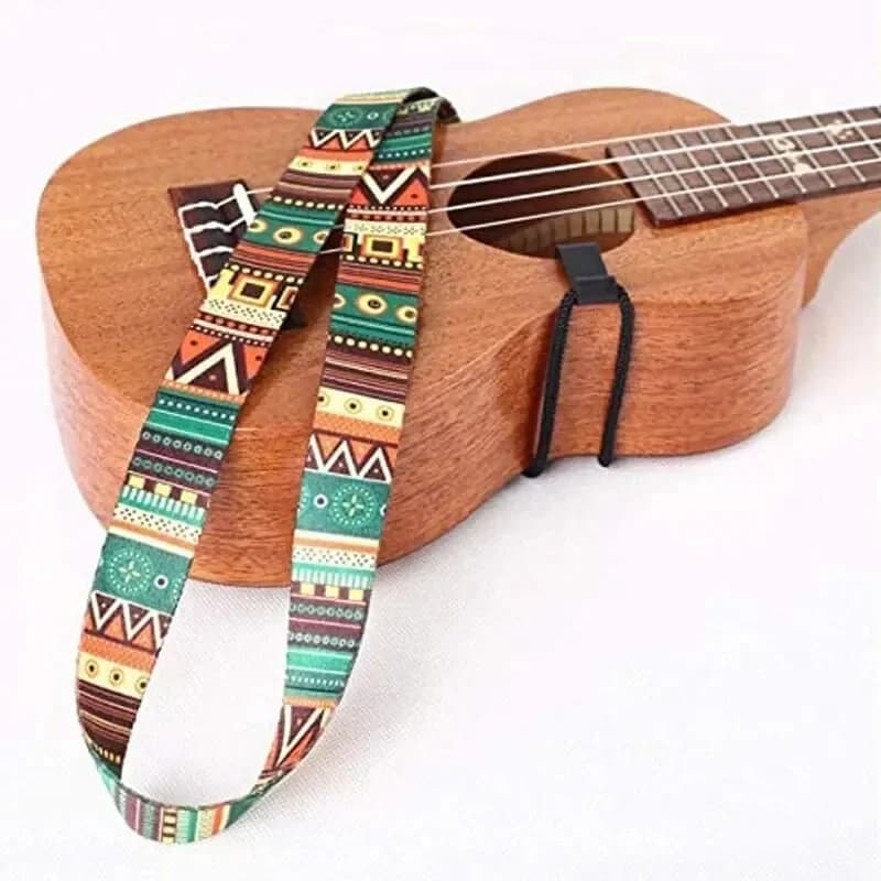 Cinghia per ukulele, resistente e regolabile, con clip, per chitarra hawaiana, accessori per chitarra.
