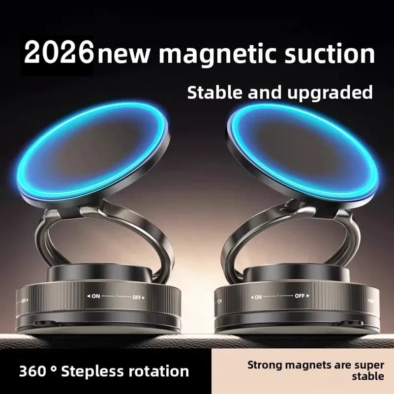 Supporto Magnetico per Telefono T30 con Ventosa, Compatibile con Magsafe, Girevole e Regolabile, per Auto/Palestra/Specchio