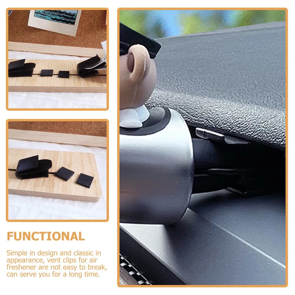 2Pcs Auto Vent Clips for Air Freshener Robust Clip Design Long Service Life Car Air Vent Decor Functional Compact Car Perfume