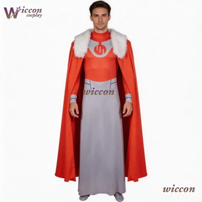 6'h\b/5;e,8\v,5/usgz/ Cartoon Invinciblee Cosplay Thragg Cloak Jumpsuit Clothes Party Disguise Male Roleplay Halloweend;5'b\7/m'