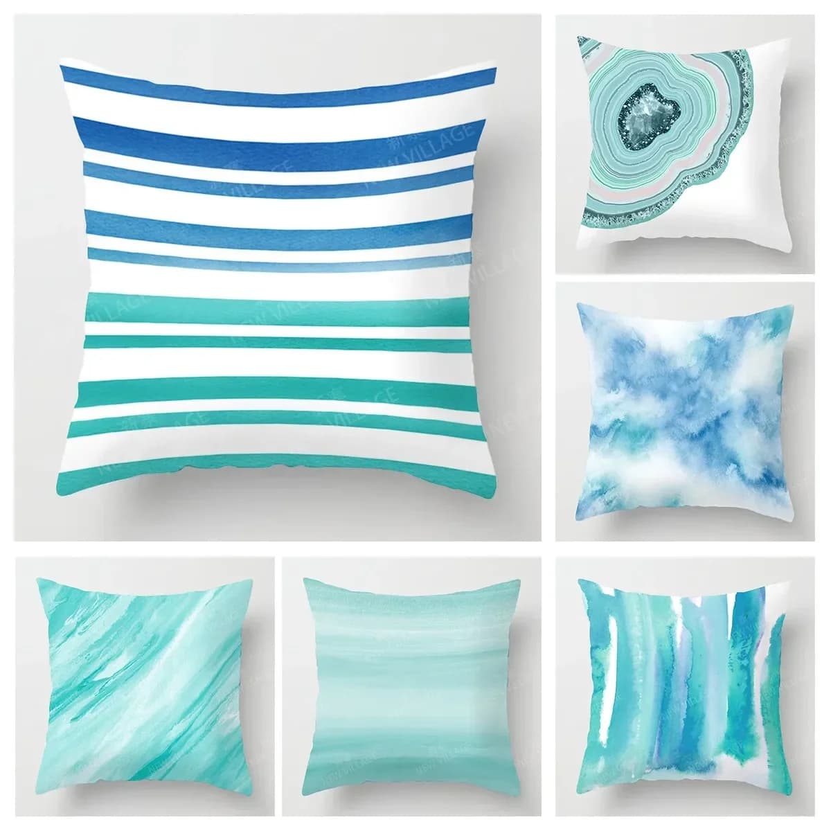 Modern Green Abstract Geometric Cushion Lining for Home Decorations Cushion Lining for Sofa 45x45 40x40 50x50 60x60