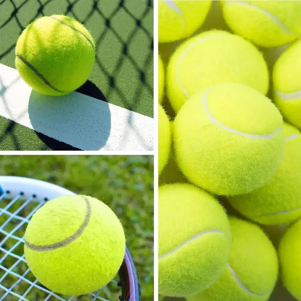 1/3/12PCS Ad Alta Elasticità Tennis Professionale Gioco di Formazione di Tennis Palla Cani All'aperto Morso Chase e Chomp 63 millimetri pallina da tennis