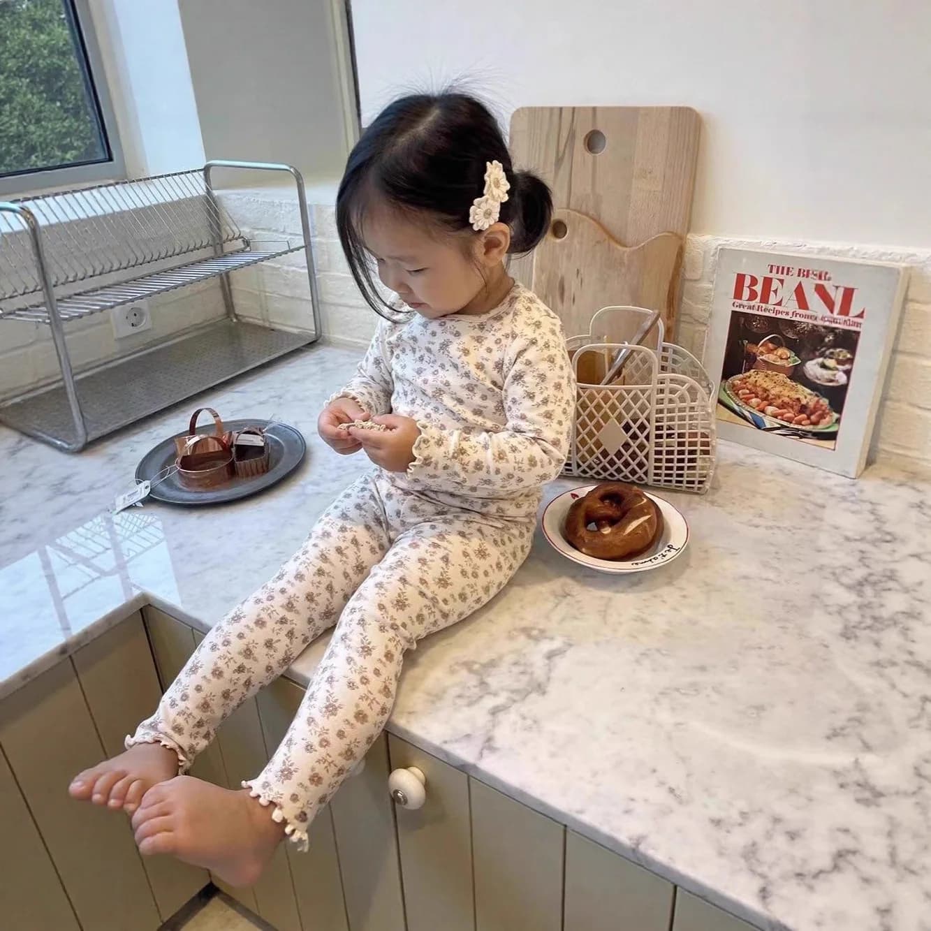 1-6T Toddler Kid Baby Girl Clothes Set Summer Long Sleeve T Shirt Top Pant Suit Homewear Stretch 2pcs Pajamas Set