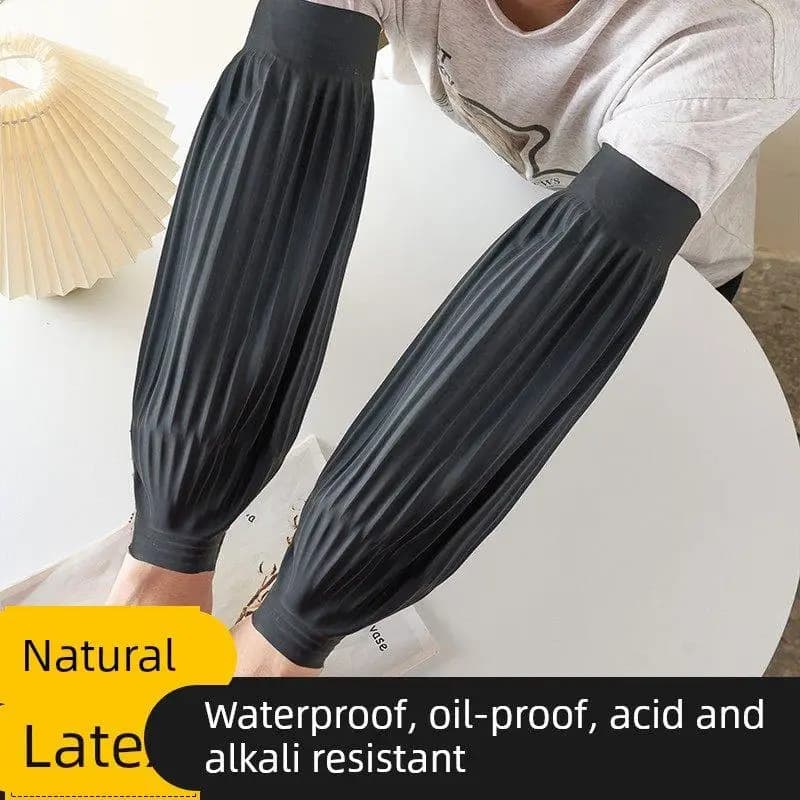 l Latex Sve Cover Protezione della pelle in gomma di lunghezza estesa per lavori in cucina Guanti da lavoro impermeabili resistenti all'olio