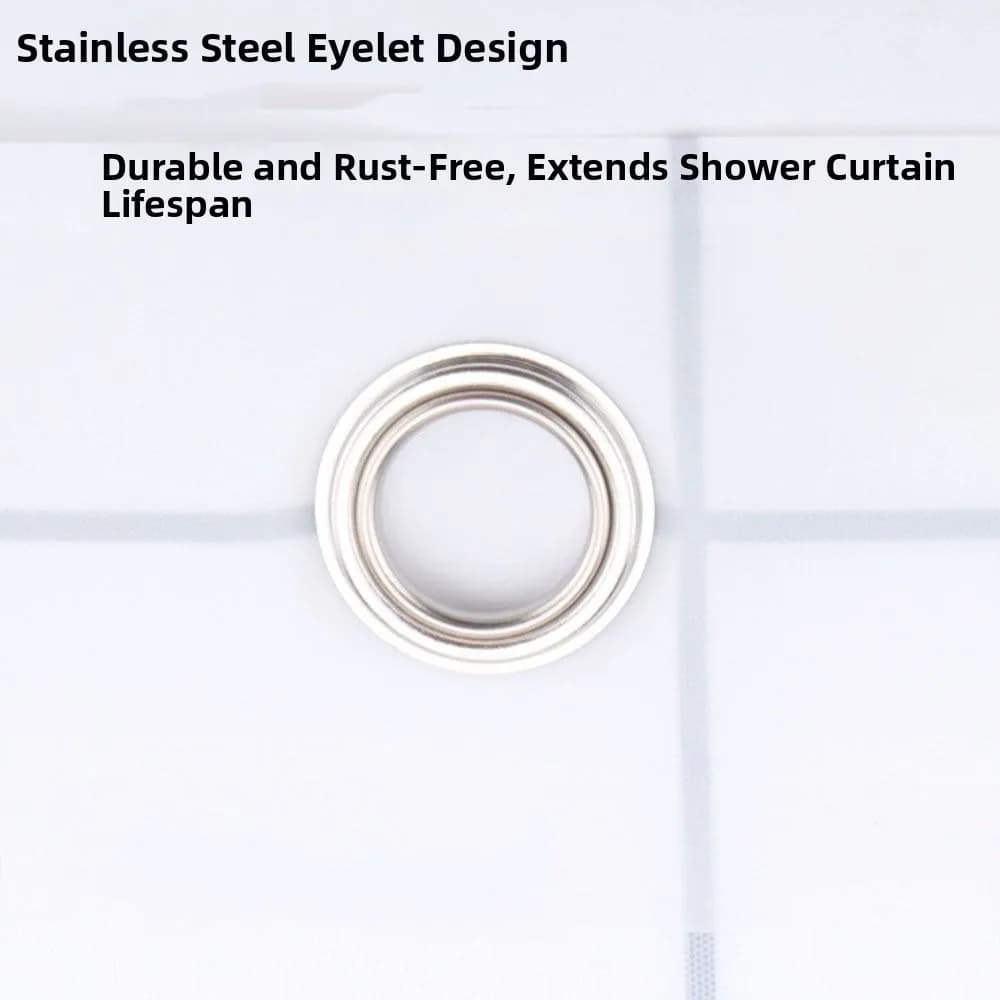 Semi-Transparent Shower Curtain multi-size with Hooks Bath Curtains Liner Waterproof Thick Waterproof Shower Curtain
