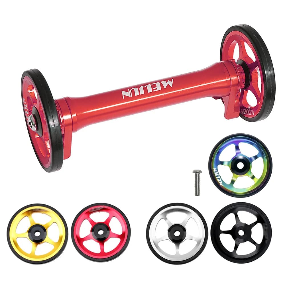 Asta Telescopica Easy Wheel in Lega di Alluminio per Portapacchi Posteriore Bici Pieghevole Brompton