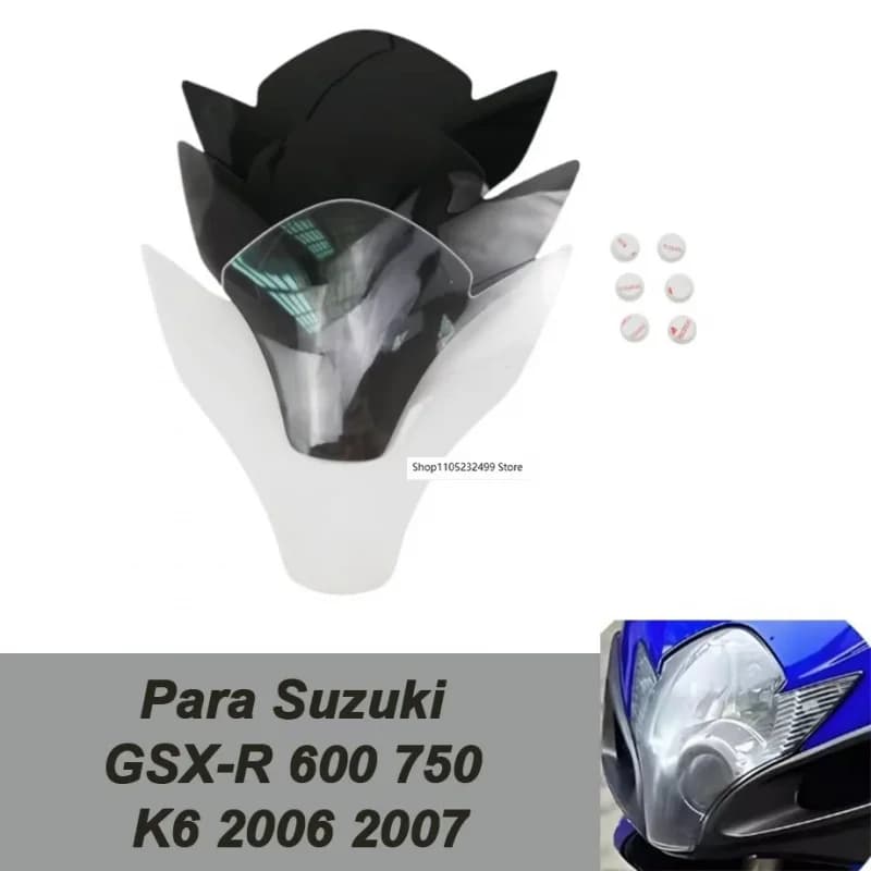 Protezione copriobiettivo faro moto compatibile con Suzuki GSX-R 600 750 K6 2006 2007