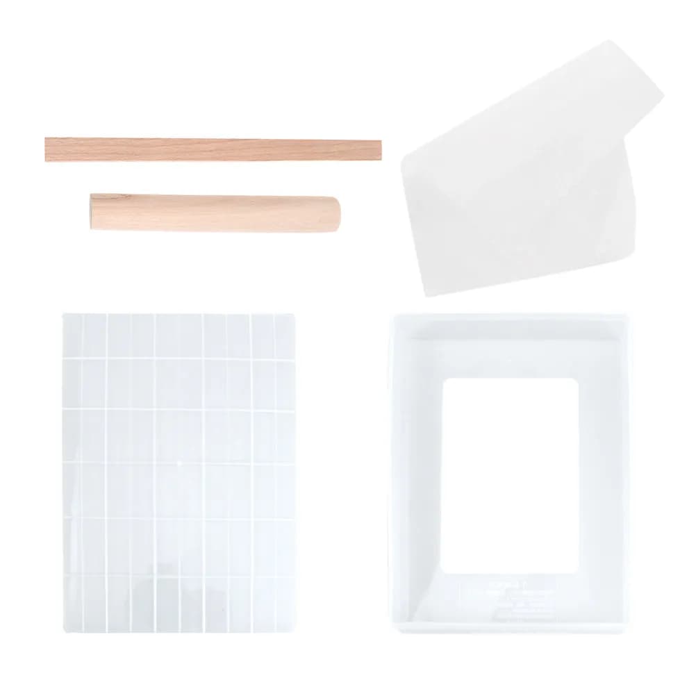 Set 5 Utensili Fai-da-te per Nougat, Kit Pasticceria con Stampo, Tappetino Antiaderente, Rullo e Tagliapasta per Cioccolato, Caramelle, Biscotti, Sachima