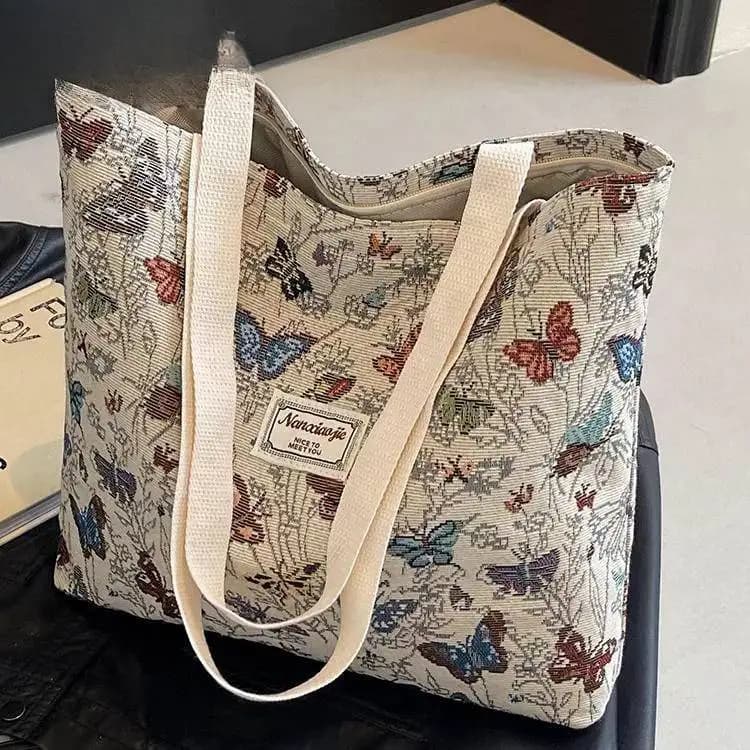 Large Capacity Canvas Tote Bag 2026 New Commuter Women's Bag Fashionable Outdoor Single Shoulder Mommy Bag Daily Use