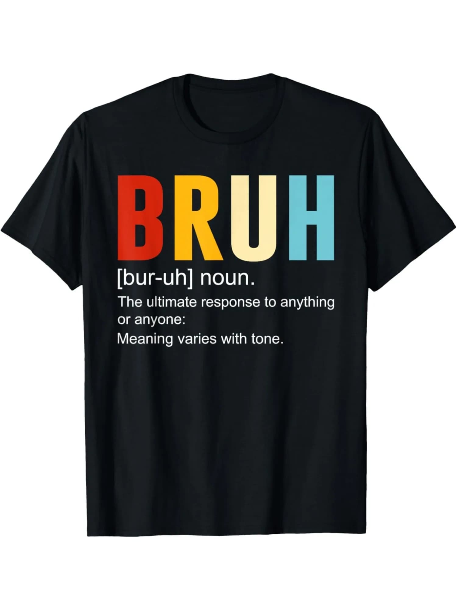 Bruh Definition Bruh Noun T-shirt Manica corta Tee Tops Grafica S-3XL Compleanno T-shirt Regali divertenti per uomo lwf 180g