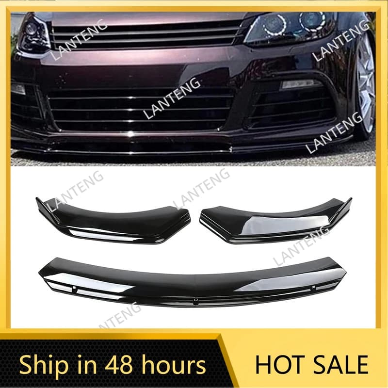 Car Front Bumper Cover Lip Spoiler Splitter Carbon fiber For CADDY 2010-2019 Diffuser Guard Trim Body Kit Protector