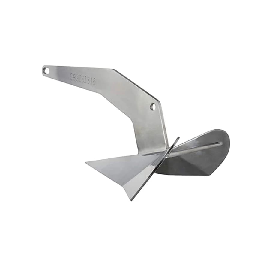 Ancoraggio per barche in acciaio inossidabile 316 da 5 kg Ancoraggi Delta lucidanti per hardware marino per ancoraggio di barche per navi marine