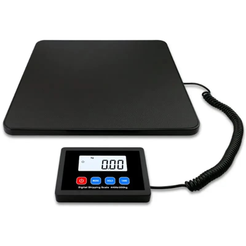 Bilancia Postale Digitale ad Alta Precisione 200Kg con Funzione Hold/Tare per Pacchi, Spedizioni e Bagagli