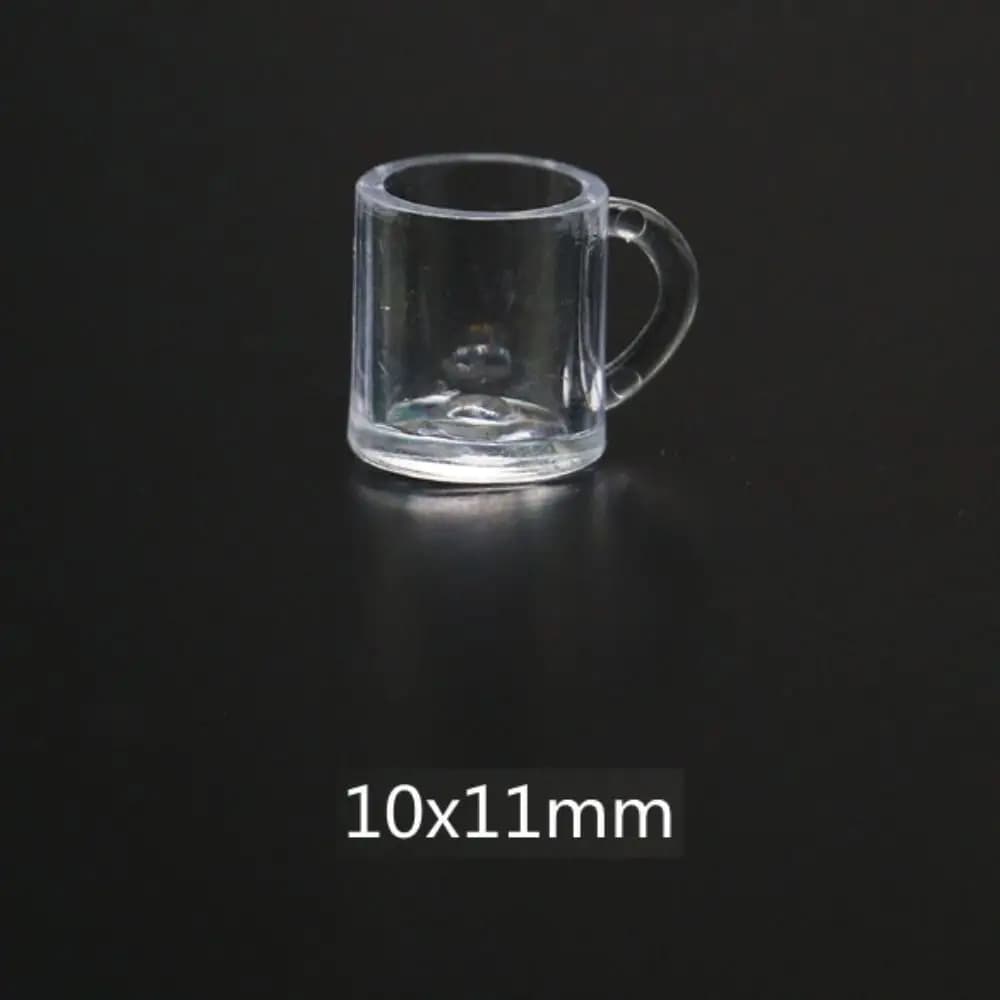 Set di 10 Bicchieri in Miniatura per Casa delle Bambole 1:12, Bicchieri da Vino Rosso, Bicchieri per Succo, Bicchieri d'Acqua