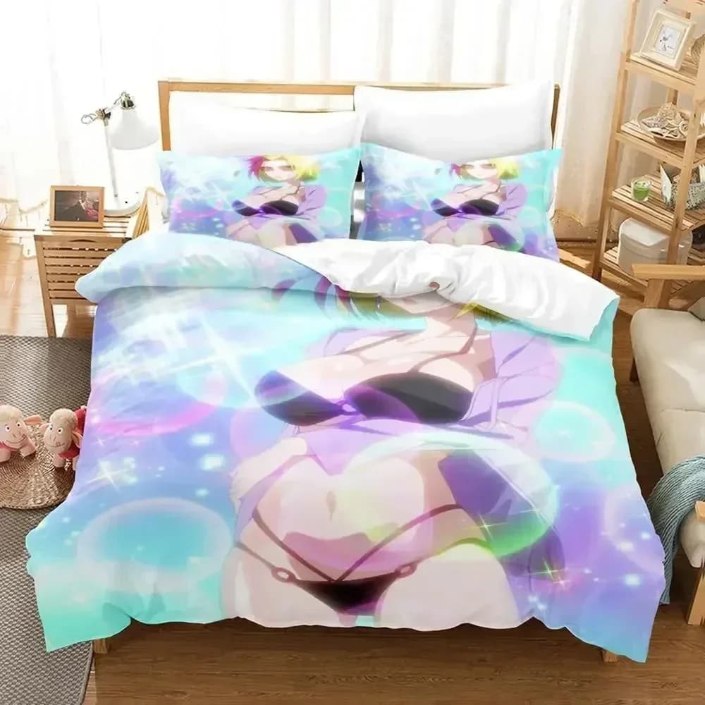 Soushin Shoujo Matoi Set biancheria da letto stampato con federa Copripiumino morbido Queen King Size Biancheria da letto Casa Camera da letto per bambini adulti